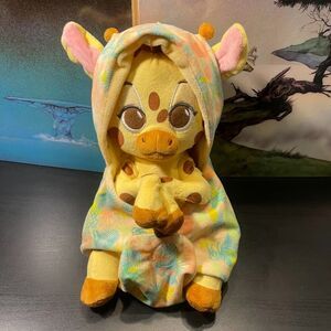 Disney Parks Animal Kingdom Giraffe Baby Plush in a Blanket Pouch
